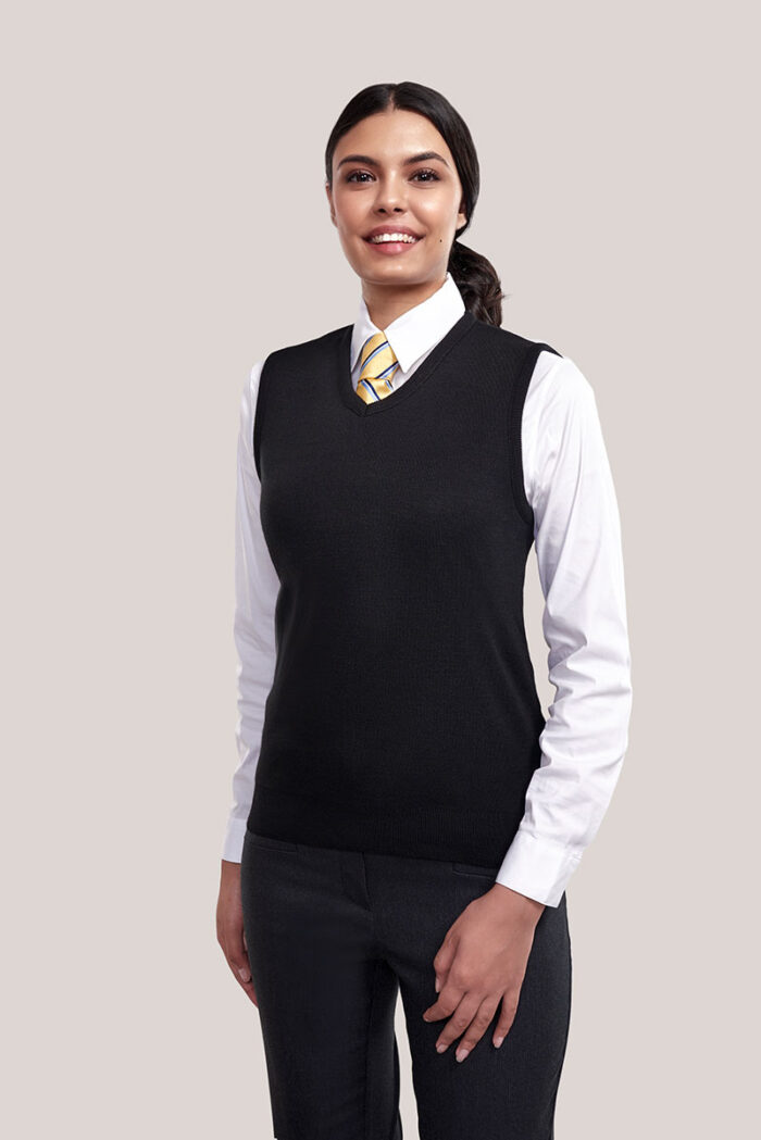Ladies “Cashmere”-Like V-Neck Vest - 3109