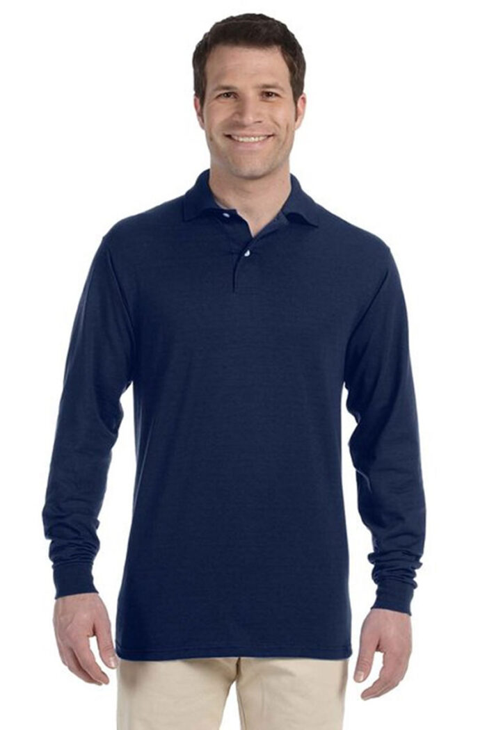 Jerzees Adult SpotShield™ Jersey Polo - 437ML – Long sleeve