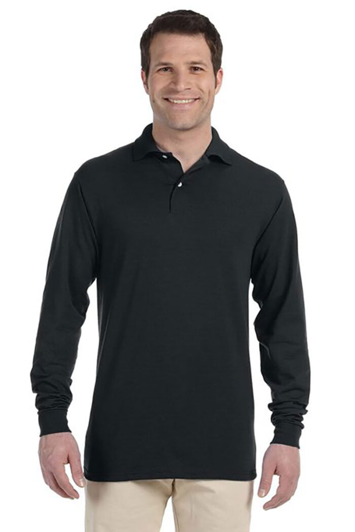 Jerzees Adult SpotShield™ Jersey Polo - 437ML – Long sleeve - Image 5