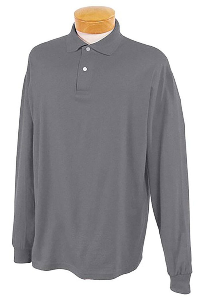 Jerzees Adult SpotShield™ Jersey Polo - 437ML – Long sleeve - Image 4