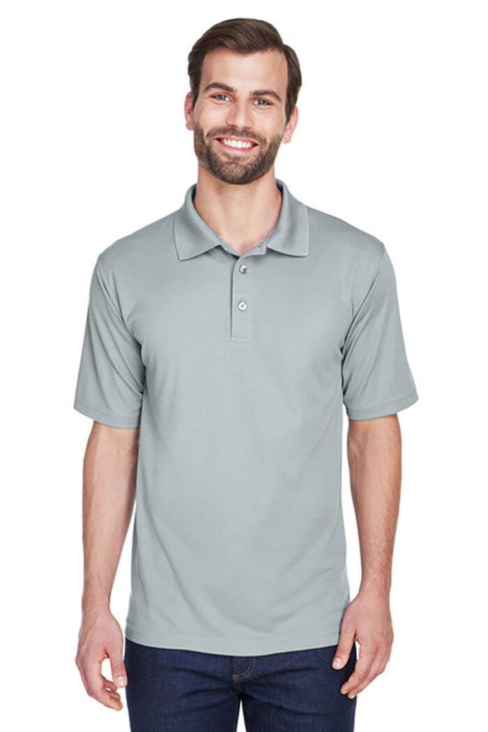 UltraClub Men's Cool & Dry Mesh Piqué Polo 8210 – Short sleeve - Image 3