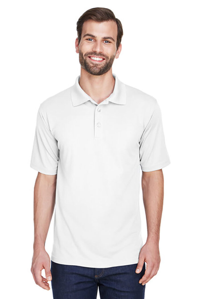 UltraClub Men's Cool & Dry Mesh Piqué Polo 8210 – Short sleeve - Image 2
