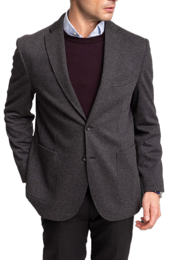 Alfi-Sportcoat - Charcoal Basketweave