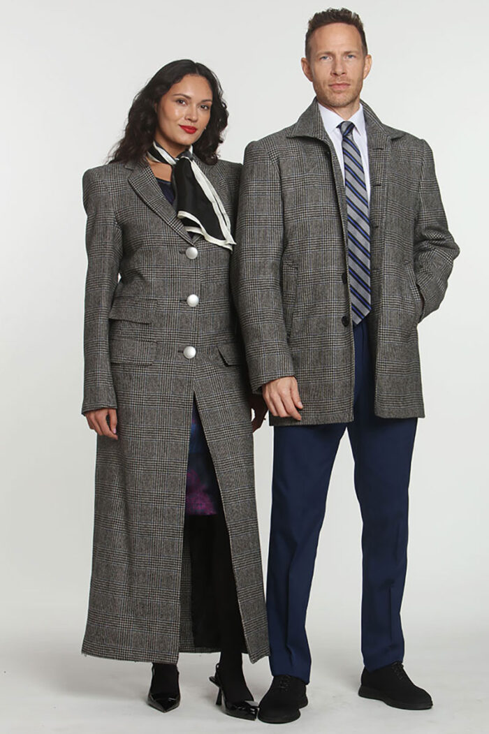 Double Plaid Coats