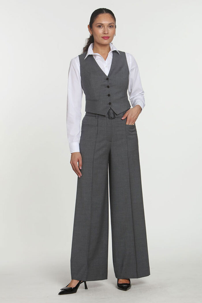 Grey Vest Trouser