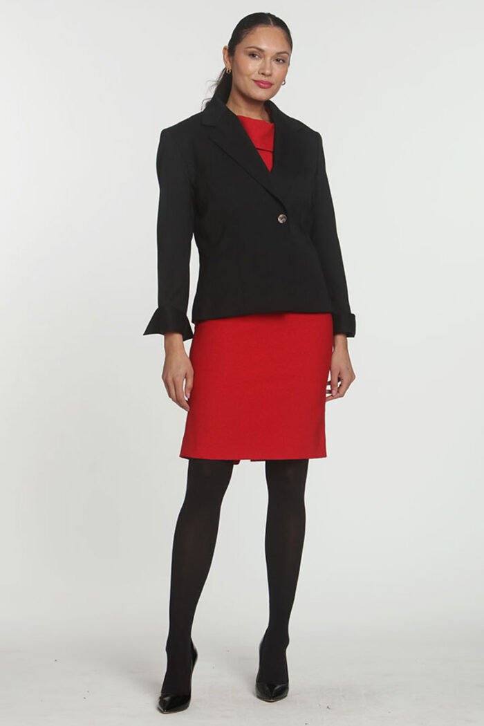 Red Audrey with Jacket