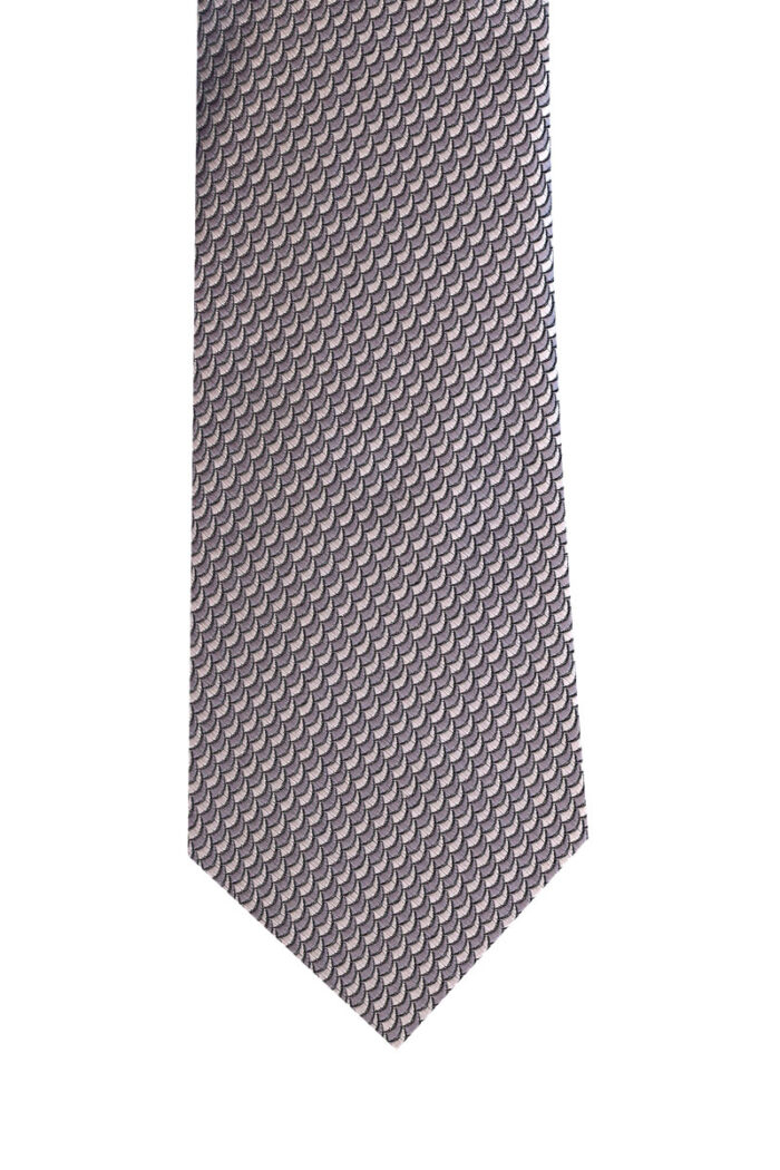Necktie Polyester Woven - Tonal Waves