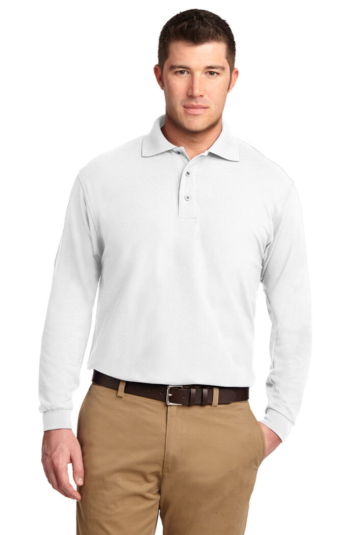Port Authority® Silk Touch™ Polo K500LS – Long sleeve - Image 3
