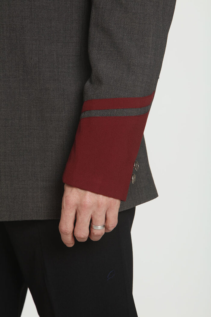 Bankers Grey Burgundy Cuff - Image 2