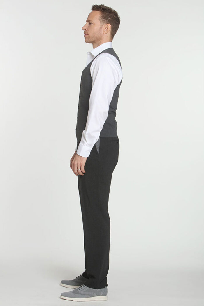 Grey Plaid Vest - Image 6