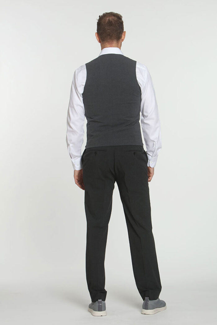 Grey Plaid Vest - Image 4