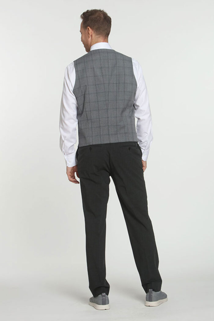 Grey Plaid 2 Vest - Image 5