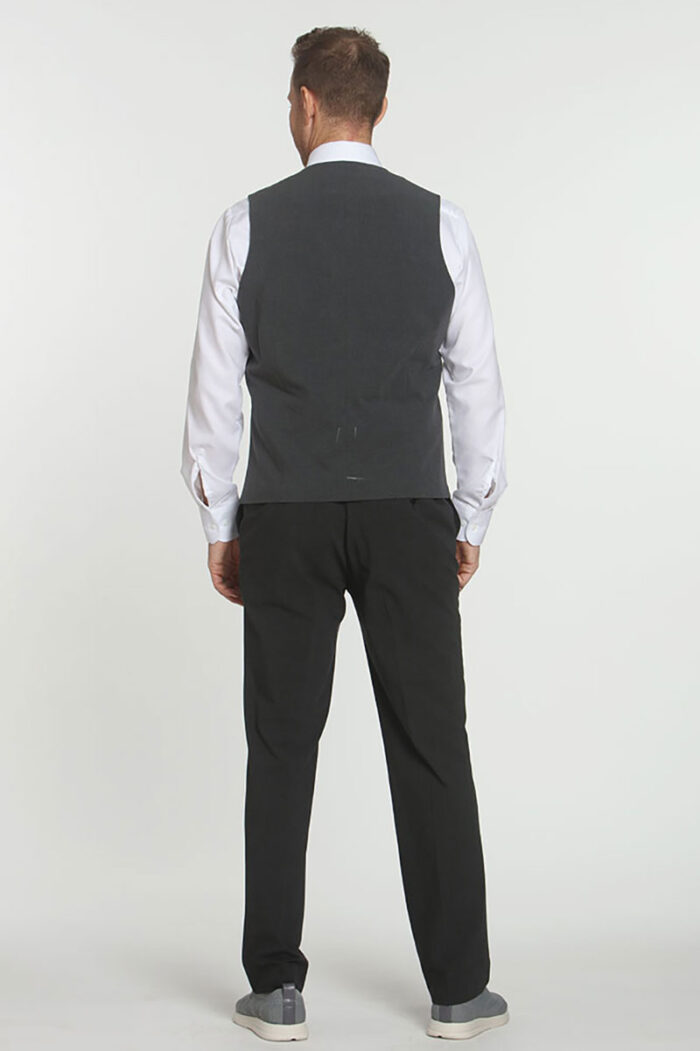 Grey Plaid 3 Vest - Image 5