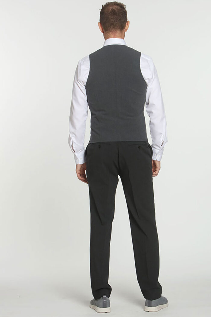 Grey Plaid 5 Vest - Image 5