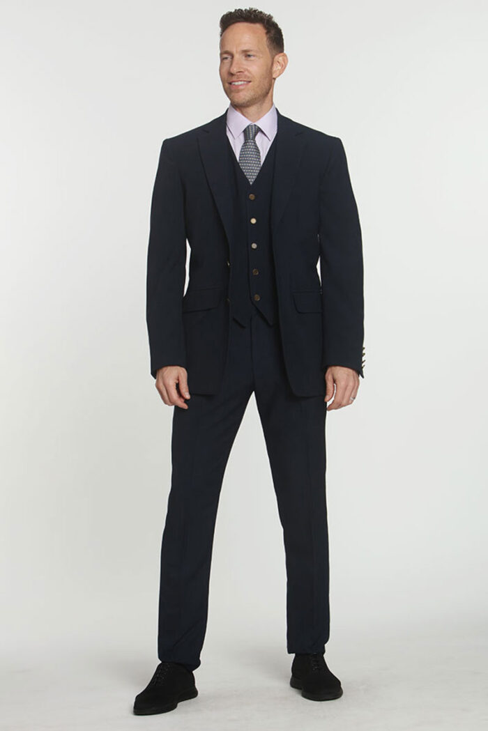 Navy Jacket with Vest Attached