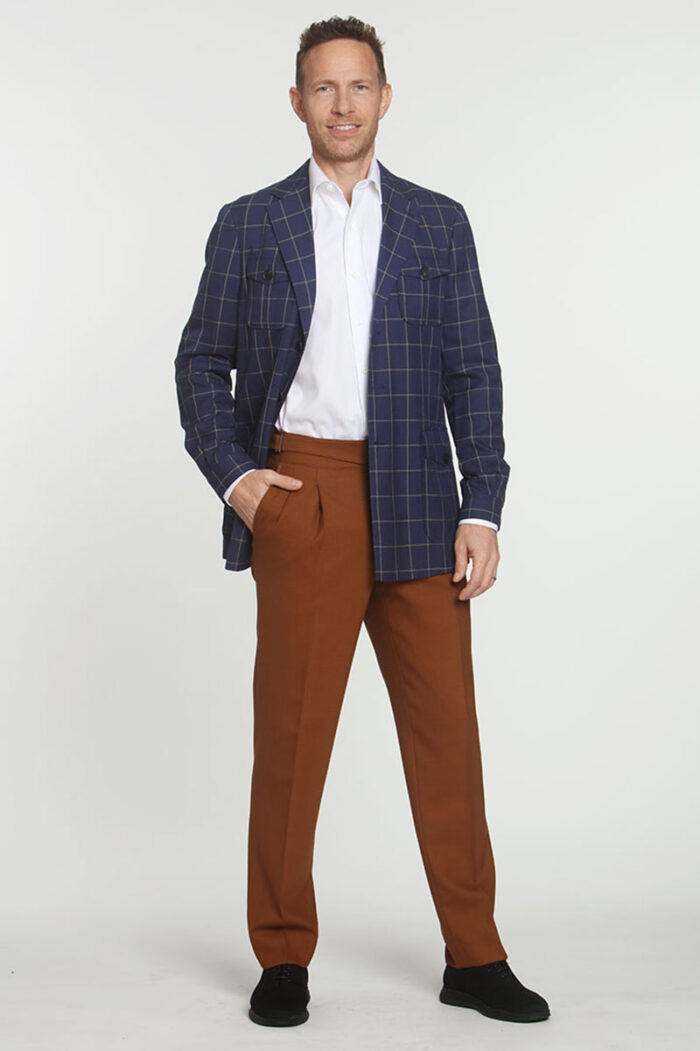 Box Plaid Jacket